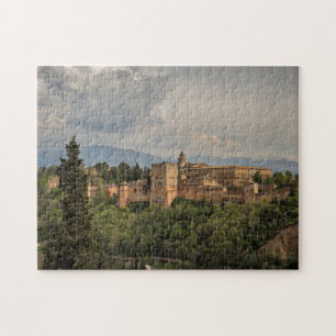 Alhambra Scenia View, Granada, Spanien Pussel