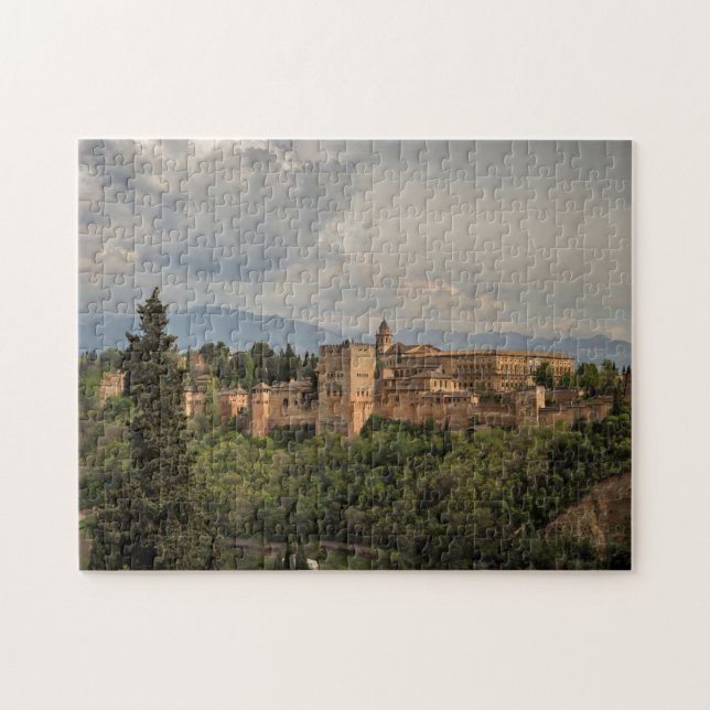 Alhambra Scenia View, Granada, Spanien Pussel (Horisontell)