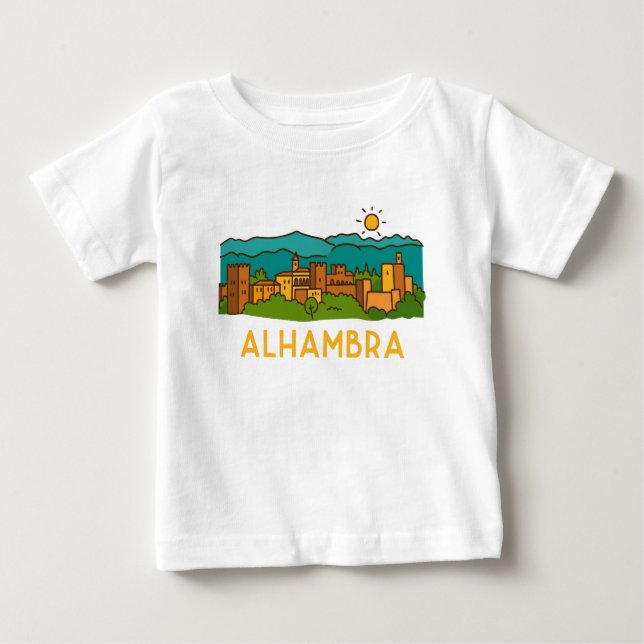 Alhambra solnedgång 2 t shirt (Framsida)