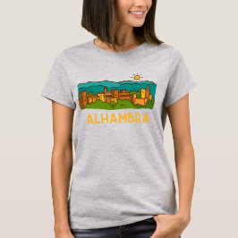 Alhambra solnedgång 2 t shirt