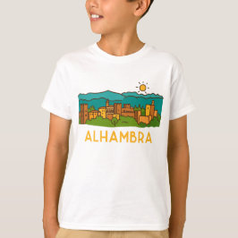 Alhambra solnedgång 2 t shirt