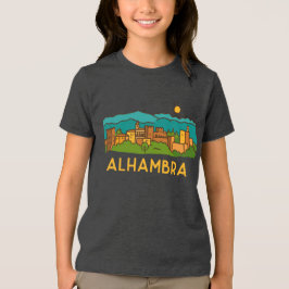 Alhambra solnedgång 2 t shirt