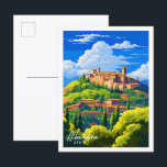 Alhambra Spain vintage resor illustration Vykort<br><div class="desc">Alhambra Spanien vintage resor ställe illustration</div>