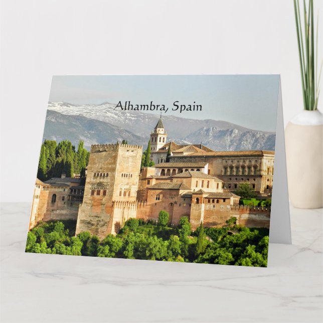 Alhambra, Spanien Kort (Framsida)