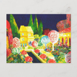 Alhambra vid natten. vykort