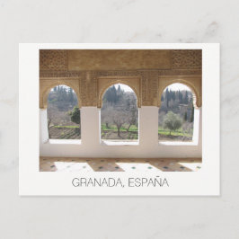 Alhambra windows ~ Granada, Spanien Vykort