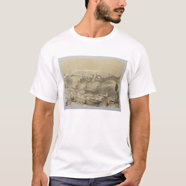 Alhambraen från Albayen, från 'skissar och dren Tee Shirt (Framsida)