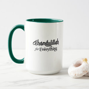 Alhamdulillah för allt minimalistisk islamisk gåva mugg