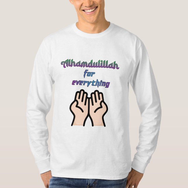 Alhamdulillah för allt t shirt (Framsida)