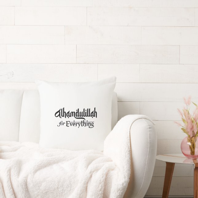 Alhamdulillah for Everything Minimal Islamic Gift Kudde (Soffa)