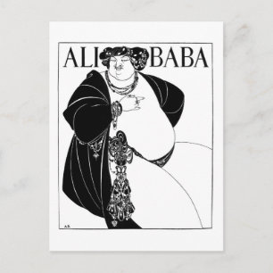 Ali Baba, Aubrey Beardsley Vykort