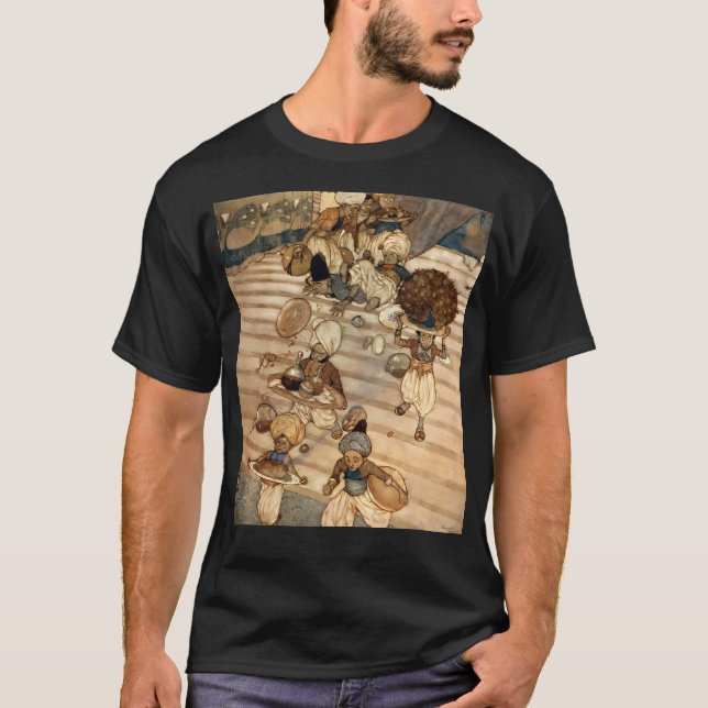 Ali Baba och 40 tjuvar - arabiska natten - T Shirt (Framsida)