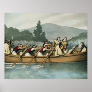 Ali Pasha (1741-1822) av Janina jakt på sjöBu Poster
