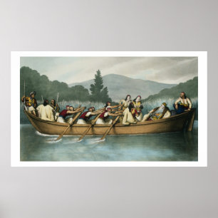 Ali Pasha (1741-1822) of Janina-jakt på Sjö Bu Poster