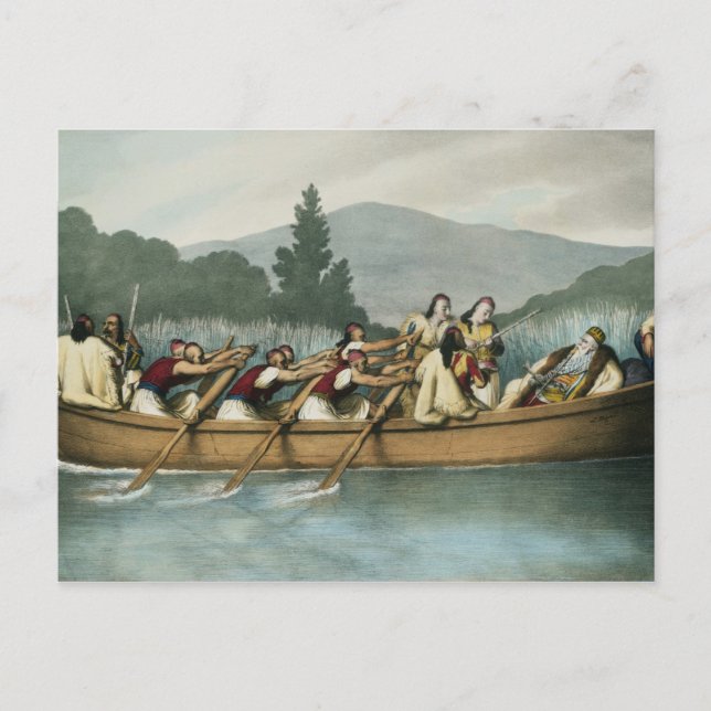 Ali Pasha (1741-1822) of Janina-jakt på Sjö Bu Vykort (Framsida)