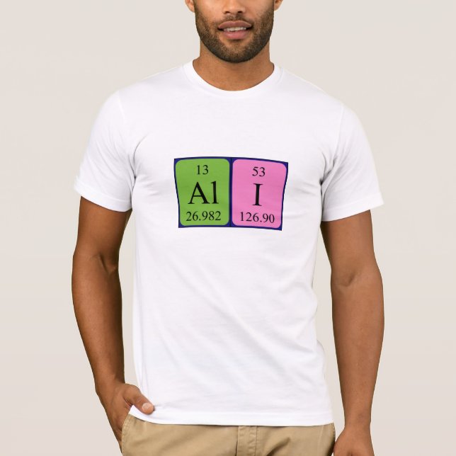 Ali Periodisk bord namn-skjorta T Shirt (Framsida)