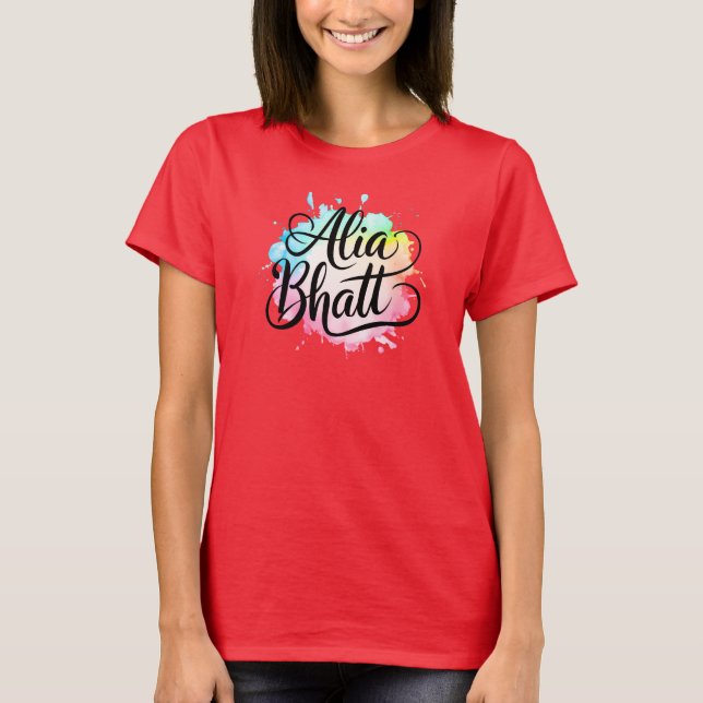 Alia Bhatt bollywood T-Shirt (Framsida)