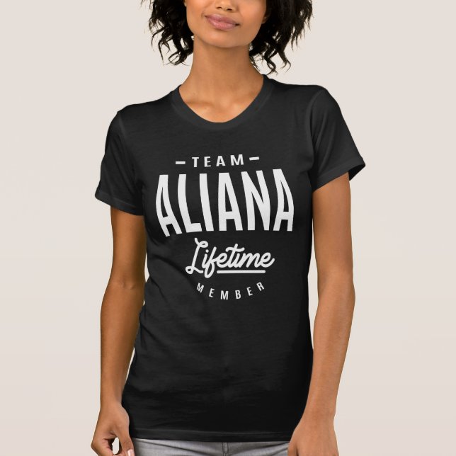 Aliana Personlig Namn T Shirt (Framsida)