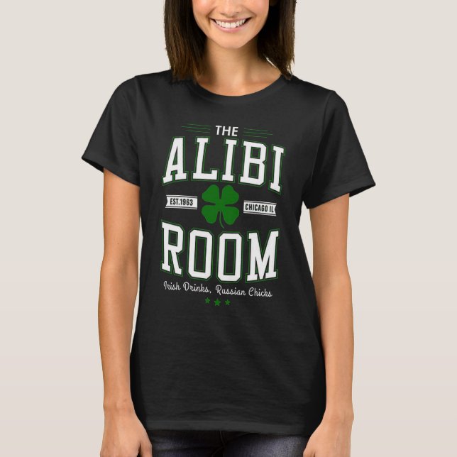 Alibi Room Est 1963 Chicago T Shirt (Framsida)