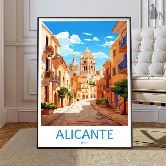 Alicante Reseminnen Väggkonst Alicante Vägghängand