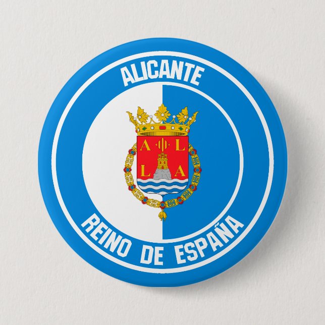 Alicante Round Emblem Knapp (Framsida)