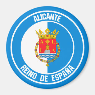 Alicante Round Emblem Magnet