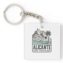 Alicante Sketch Santa Bárbara slott Costa Blanca 