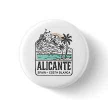 Alicante Sketch Santa Bárbara slott Costa Blanca 