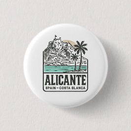 Alicante Sketch Santa Bárbara slott Costa Blanca  Knapp