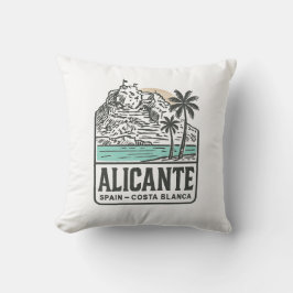 Alicante Sketch Santa Bárbara slott Costa Blanca  Kudde