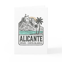 Alicante Skiss Santa Bárbara slott Costa Blanca