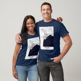 Alicante Spain City Karta T Shirt