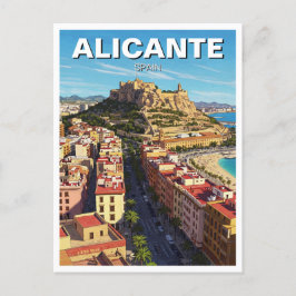 Alicante Spain Travel Vykort