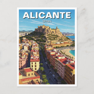 Alicante Spain Travel Vykort
