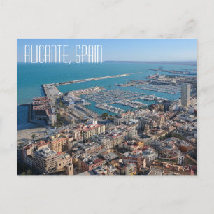 Alicante, Spanien vacker kust Vykort