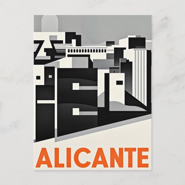 Alicante Spanien Vykort (Framsida)