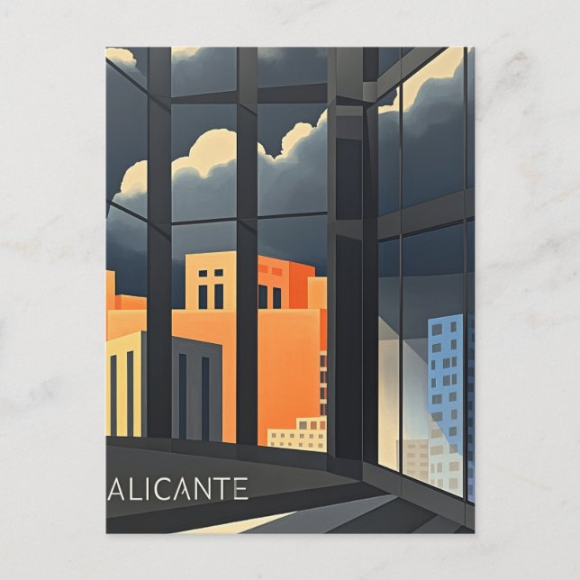 Alicante Spanien Vykort (Framsida)