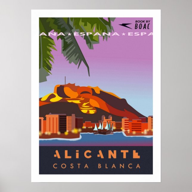 Alicante Travel Poster (Framsidan)