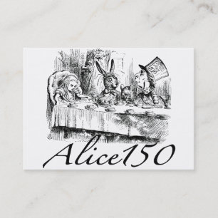 Alice150 Alice i den 150. årsdagen för underland Visitkort