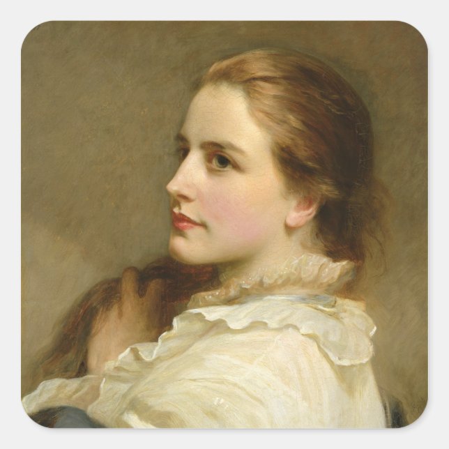 Alice, 1877 fyrkantigt klistermärke (Framsida)