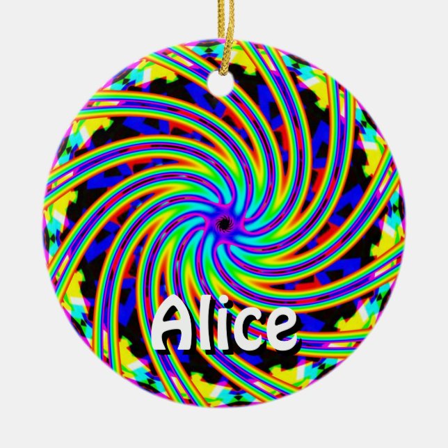 Alice (ändra Ord) Julgransprydnad Keramik (Framsidan)