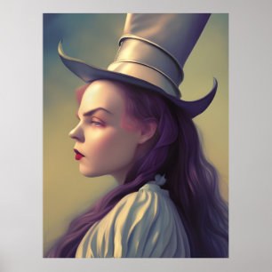 Alice är Hatter Poster