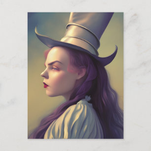 Alice är Hatter-vykortet Vykort