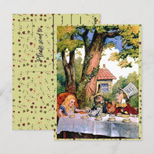 Alice är i Wonderland Tea Party Mad Hatter Vykort