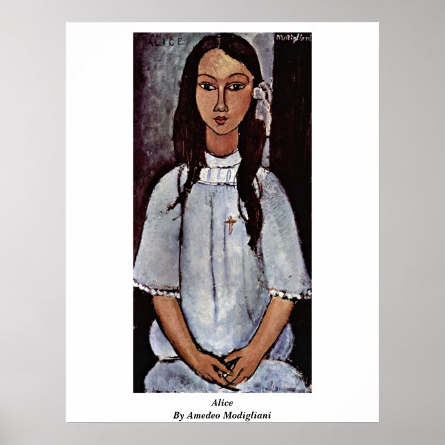 Alice av Amedeo Modigliani Poster (Framsidan)