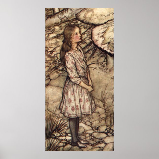 Alice av Arthur Rackham Poster (Framsidan)