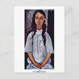 Alice av Modigliani Amedeo Vykort