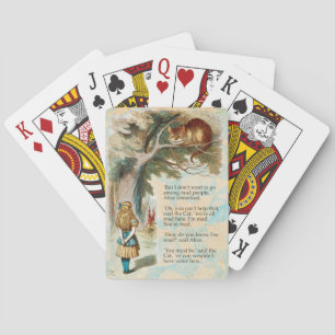 Alice Äventyr i Underlandet Cheshire Cat Casinokort