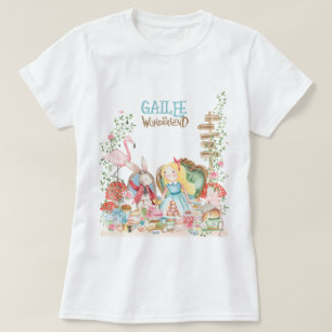 Alice Äventyr i Woderland Birthday Tea Party T Shirt