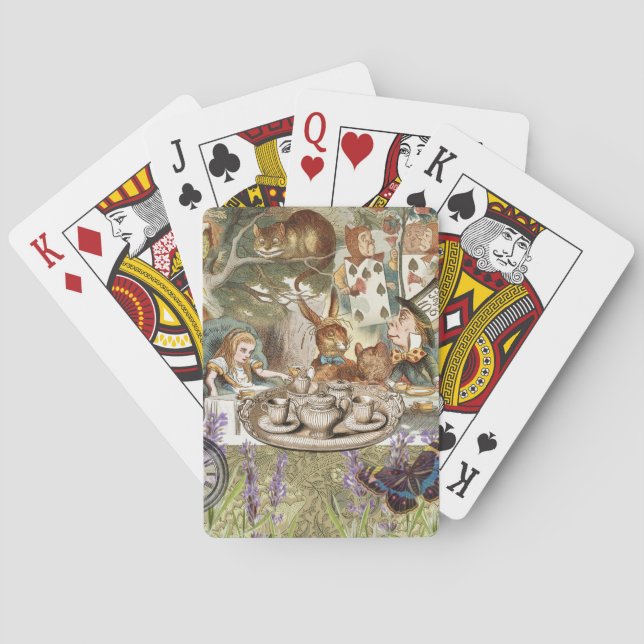 Alice Äventyr i Wonderland Mad Tea Party Casinokort (Baksidan)